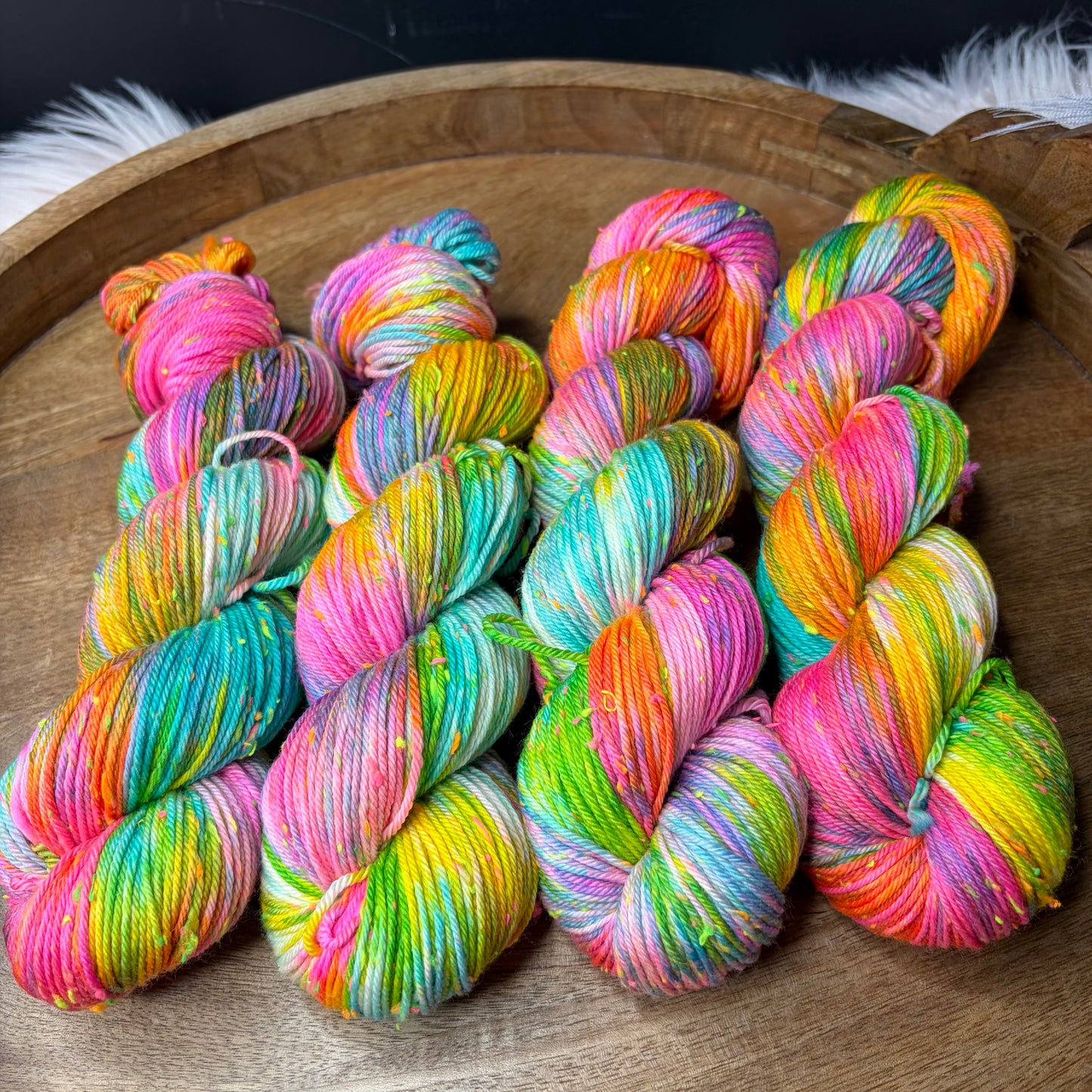 *New* Betsy Neon Tweed DK- Carnival Lights