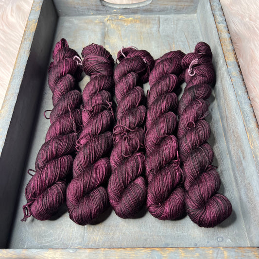 Jimmy Sock- 50g - Mini Skein - Wine That Stains