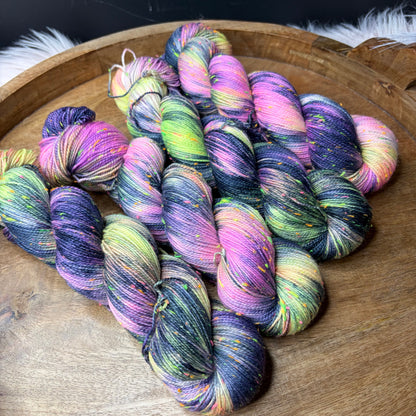 *New* Betsy Neon Tweed Sock- Galactic Orchid