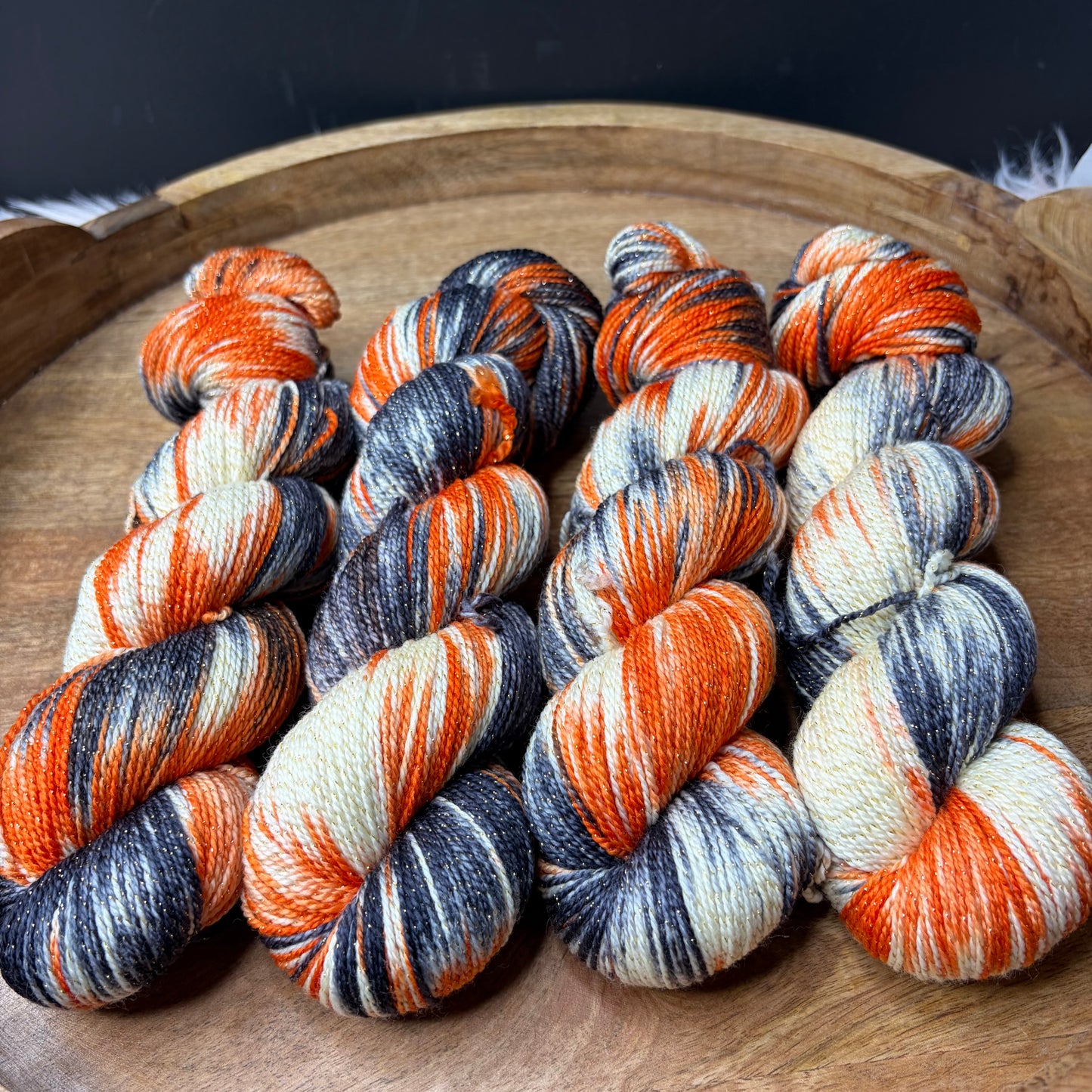 Pnina Sparkle Sock 2.0- Halloween Yarn- Jack O Lantern