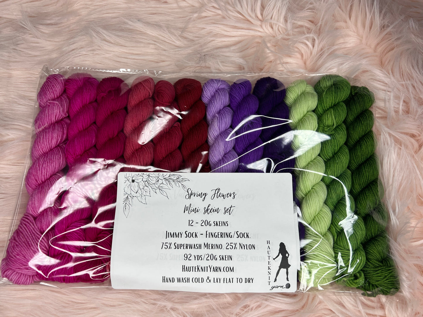 Spring Flowers  Mini skein sets