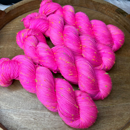 *New* Betsy Neon Tweed Sock- Now That's What I Call Pink?