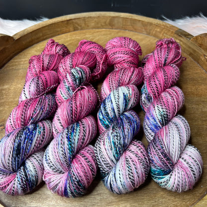 Caroline Sock - Clear Cranberry