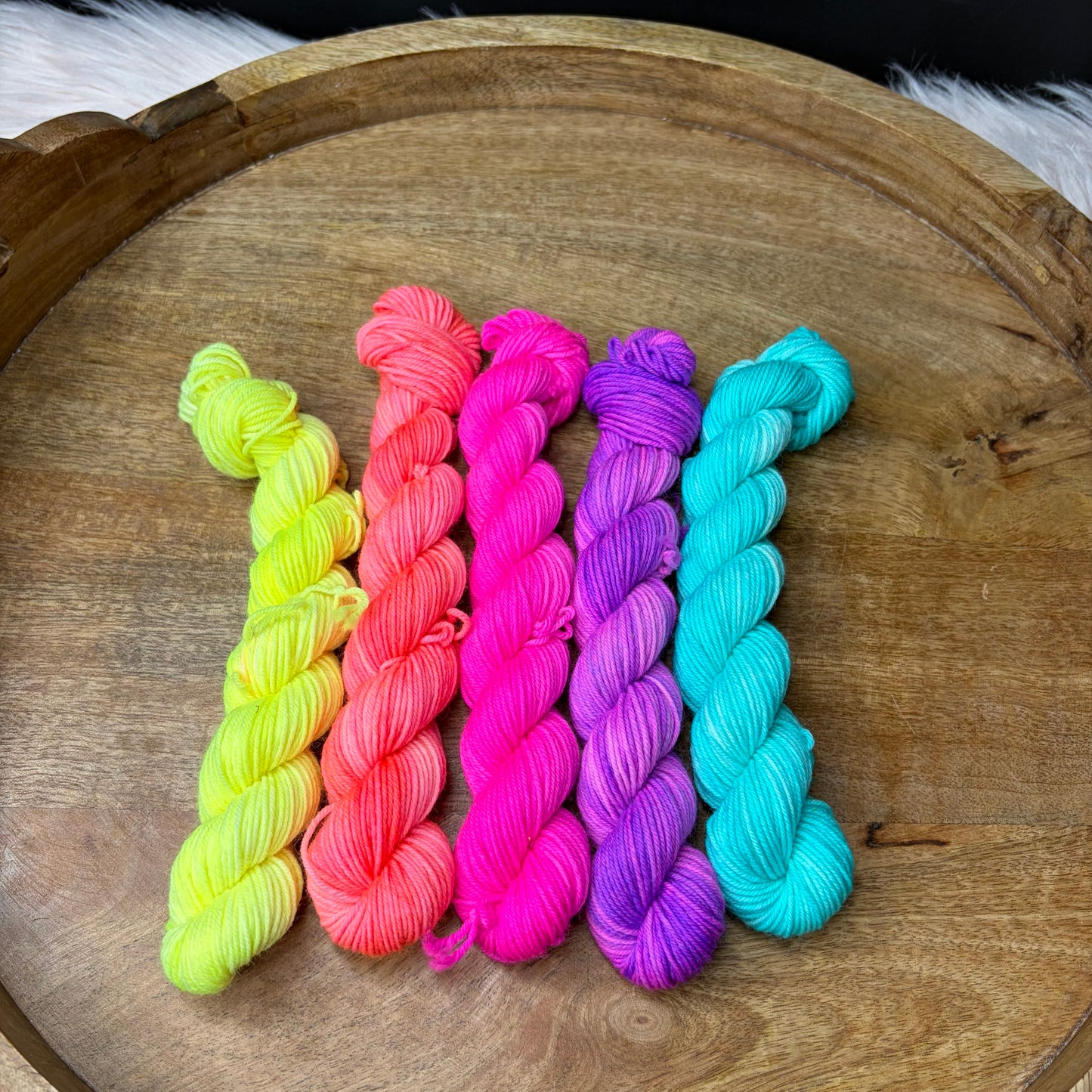 Jimmy Sock 5-20g skein set- Neon Rainbow