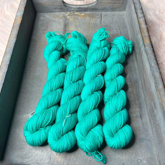 Jimmy  Sock- 50g- Mini Skein - Turned Up Turquoise