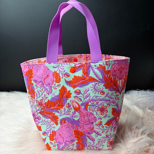 The Studio Bag Hoppy Go Lucky Pink with  project bag Handles