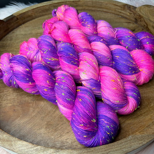 Betsy Neon Tweed Sock- Ultraviolet Crush