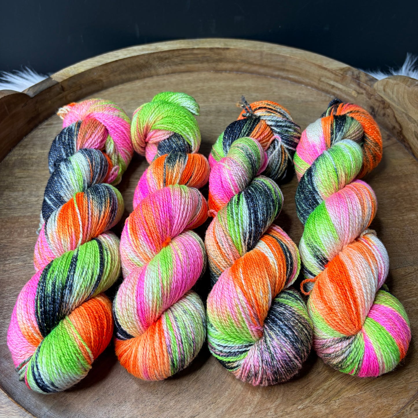 Pnina Sparkle Sock 2.0- Halloween Yarn- Wicked Dream Plane