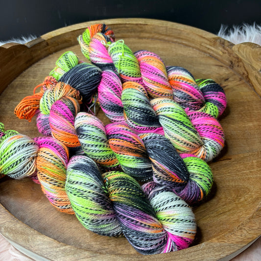 Caroline Sock - Halloween Yarn - Wicked Dream Plane