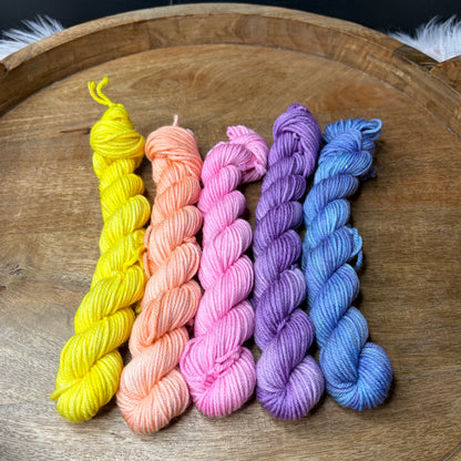 DK With Nylon 5-20g skein set- Tropical Sunset