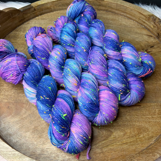 Betsy Neon Tweed Sock- Cotton Candy Cosmos