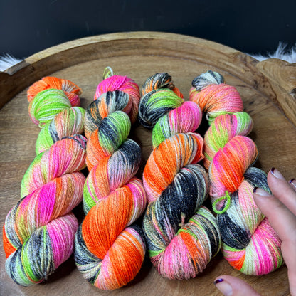 Pnina Sparkle Sock 2.0- Halloween Yarn- Wicked Dream Plane