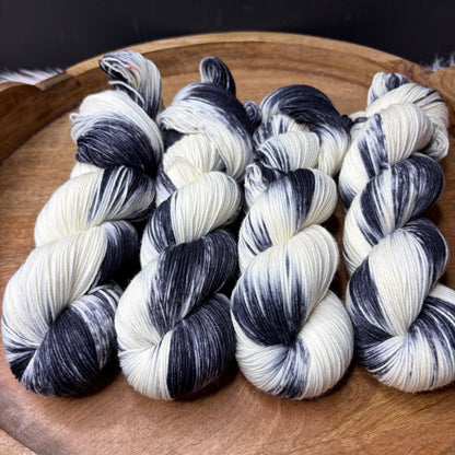 *NEW* Jimmy Sock- Halloween Yarn- Cruella De Ville