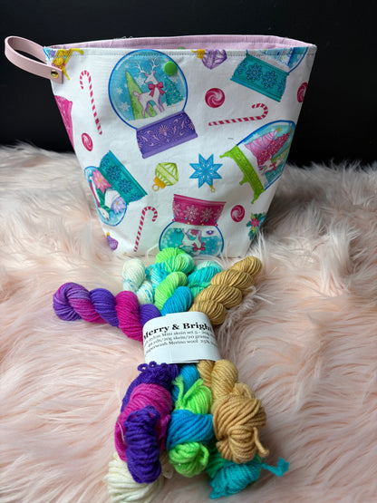 Merry And Bright Christmas Mini Skein Box