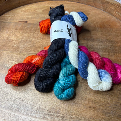 Pnina sparkle Sock 20g Mini skein set Deck The Halls