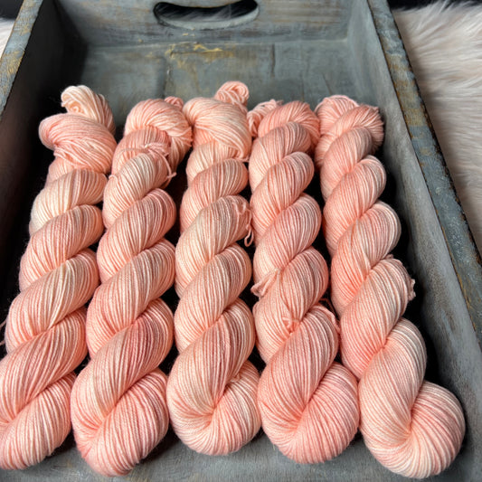 * NEW* Jimmy Sock Mini Skein 50g-  Peachtastic