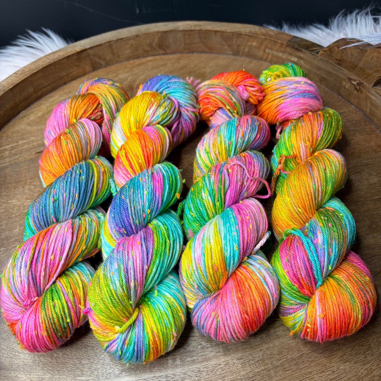 *New* Betsy Neon Tweed DK- Carnival Lights