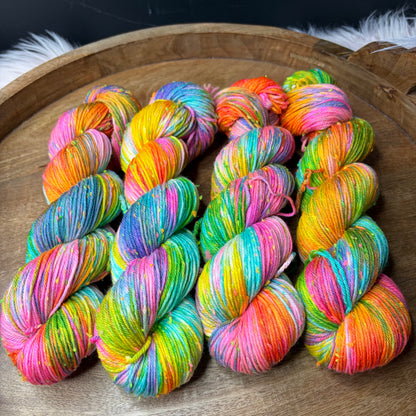 *New* Betsy Neon Tweed DK- Carnival Lights