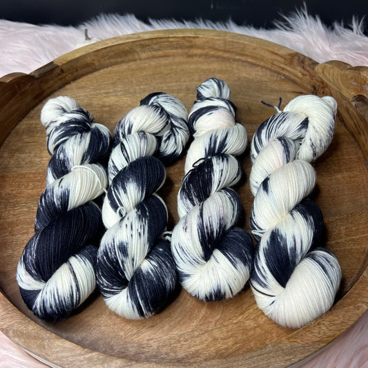 *NEW* Jimmy Sock- Halloween Yarn- Cruella De Ville