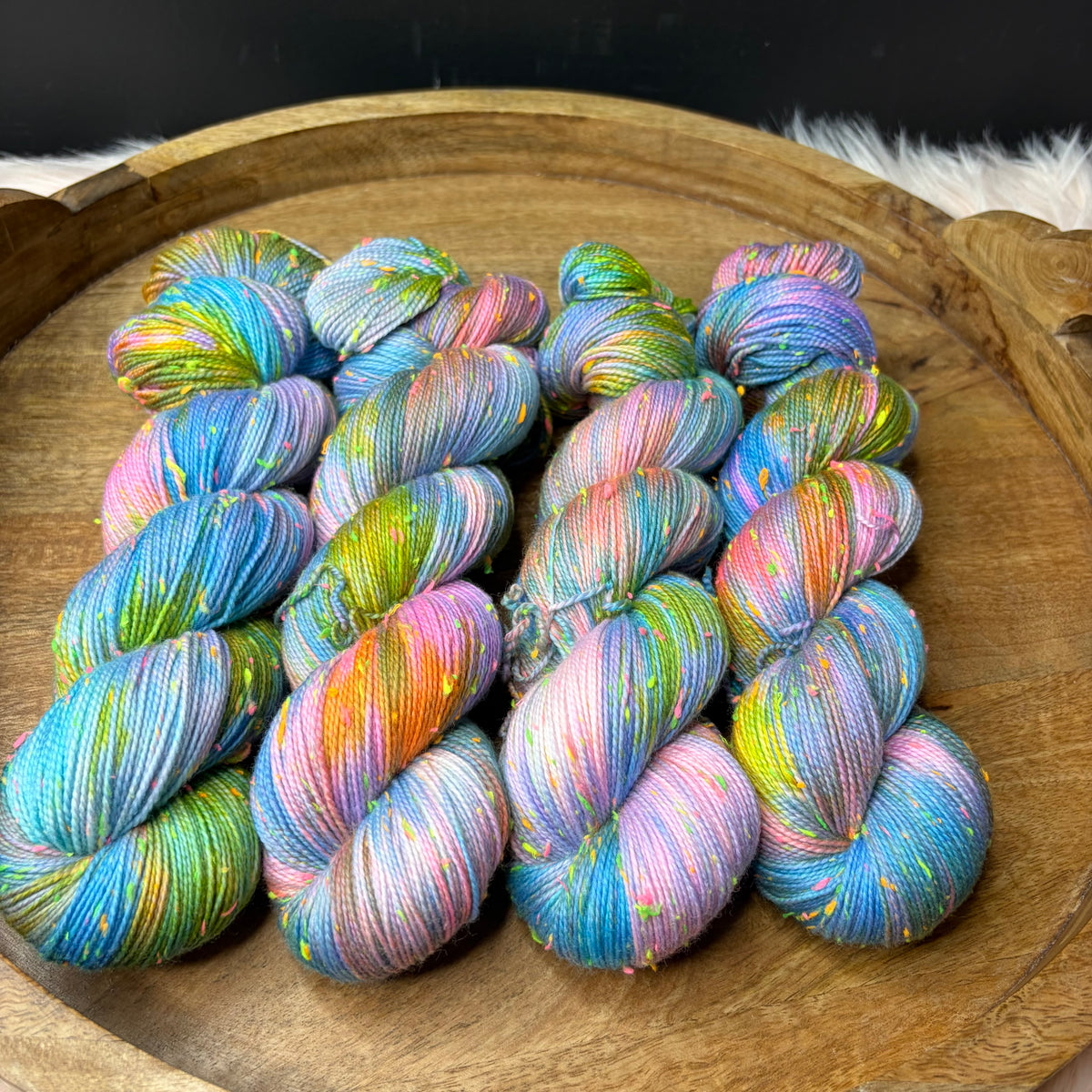 *New* Betsy Neon Tweed Sock- Paintbox Parade