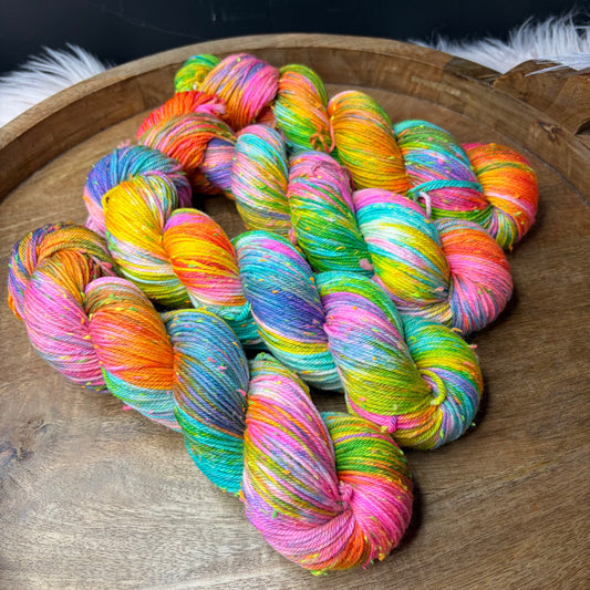 *New* Betsy Neon Tweed DK- Carnival Lights