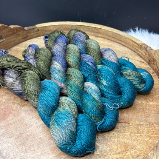 Jasper Yak Sock- Lichen & Slate
