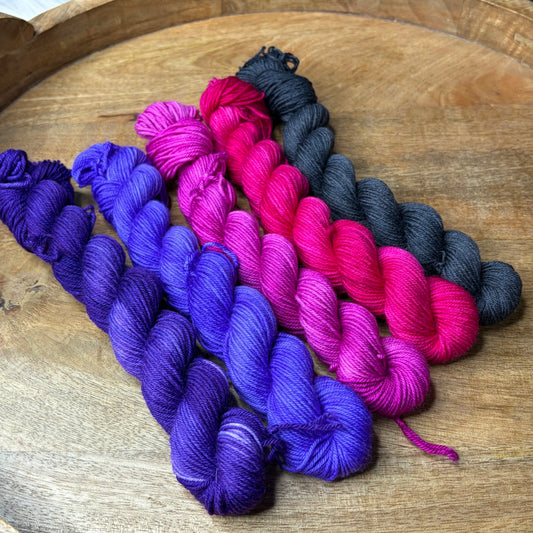 Jimmy Sock 5-20g skein set- Forbidden Fruit