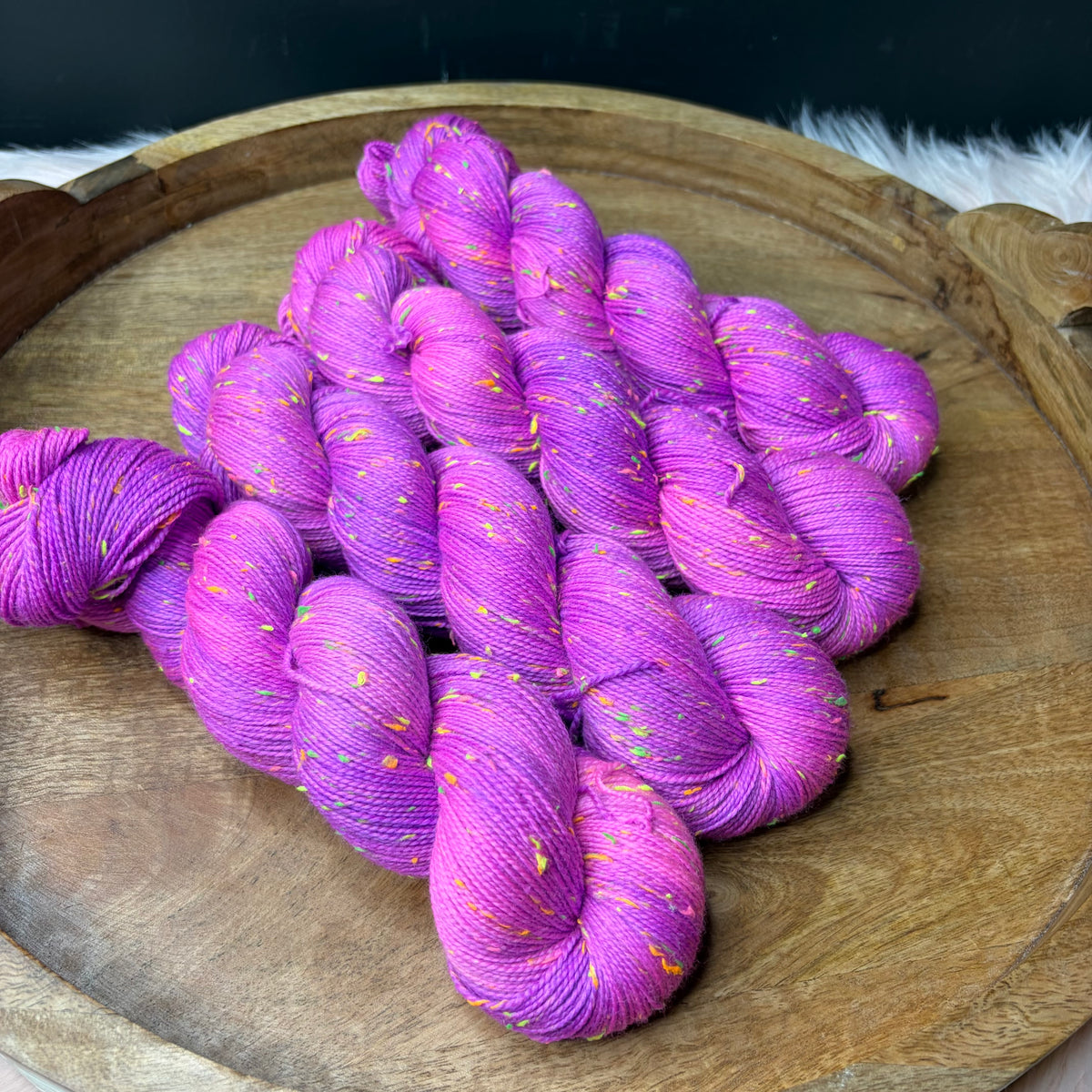 *New* Betsy Neon Tweed Sock- Neon Lights