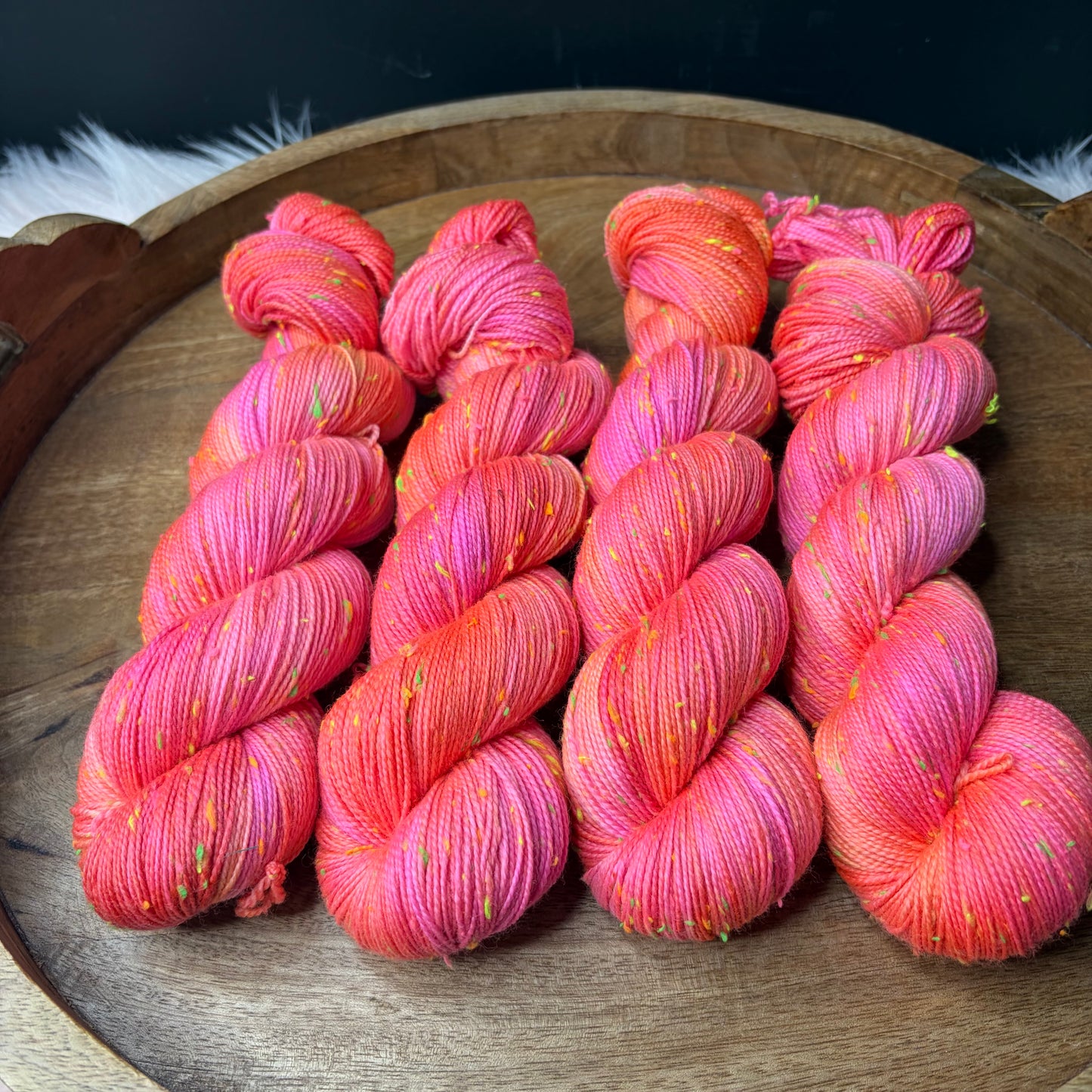 *New* Betsy Neon Tweed Sock- Pixie Punch