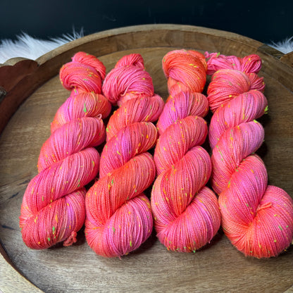 *New* Betsy Neon Tweed Sock- Pixie Punch