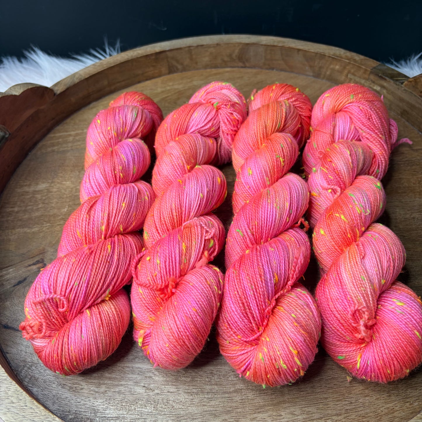 *New* Betsy Neon Tweed Sock- Pixie Punch