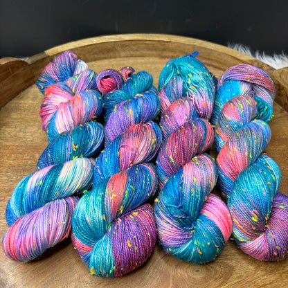 *New* Betsy Neon Tweed Sock- Neon Nebula