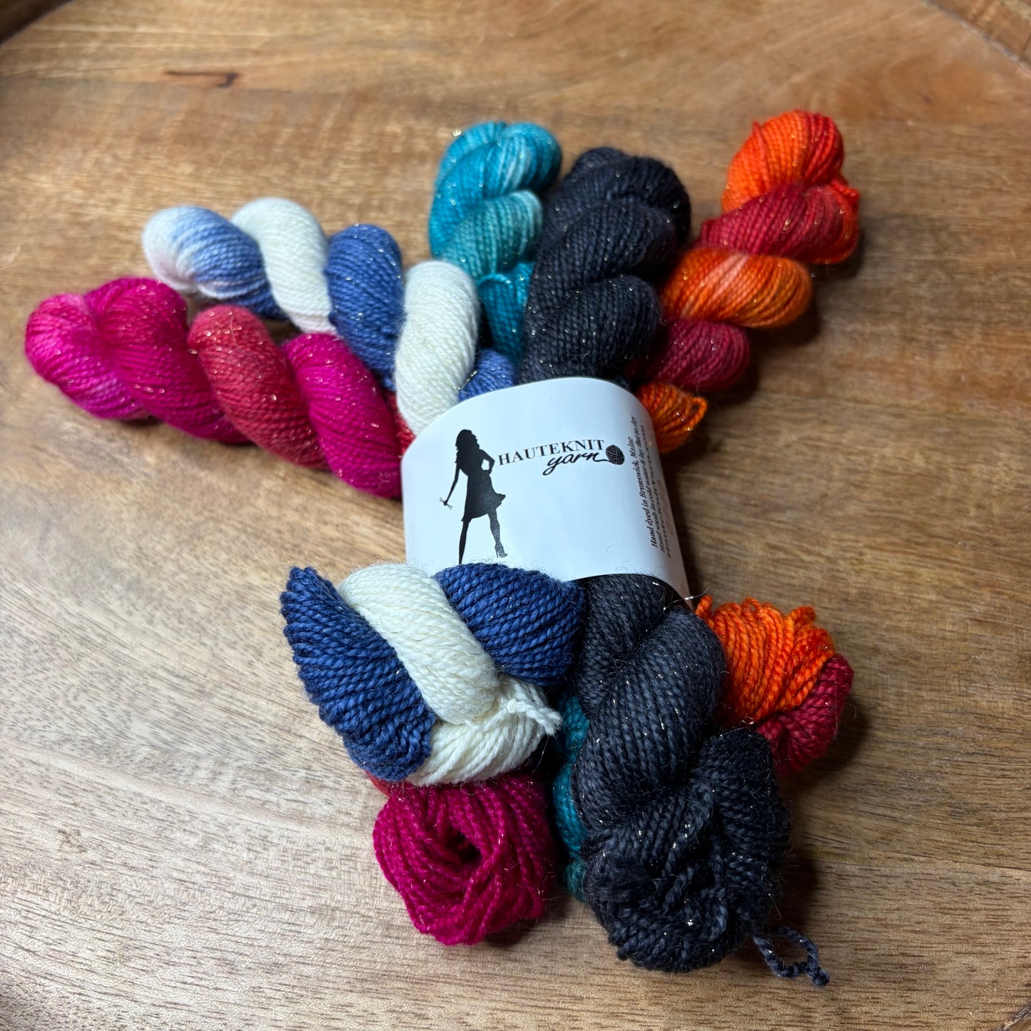 Pnina sparkle Sock 20g Mini skein set Deck The Halls