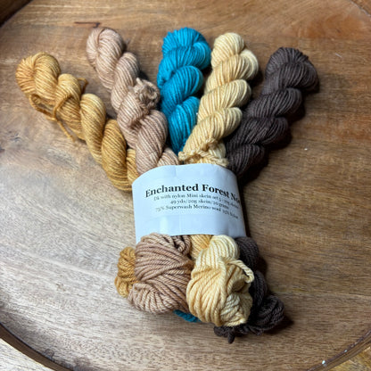 DK With Nylon 5-20g skein set- Enchanted Forest Noelle (2)