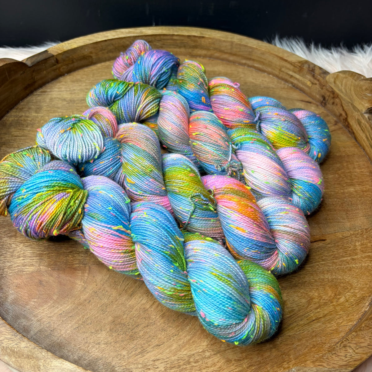 *New* Betsy Neon Tweed Sock- Paintbox Parade