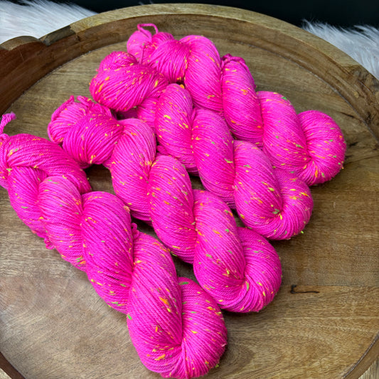 *New* Betsy Neon Tweed DK- Now That's What I Call Pink!