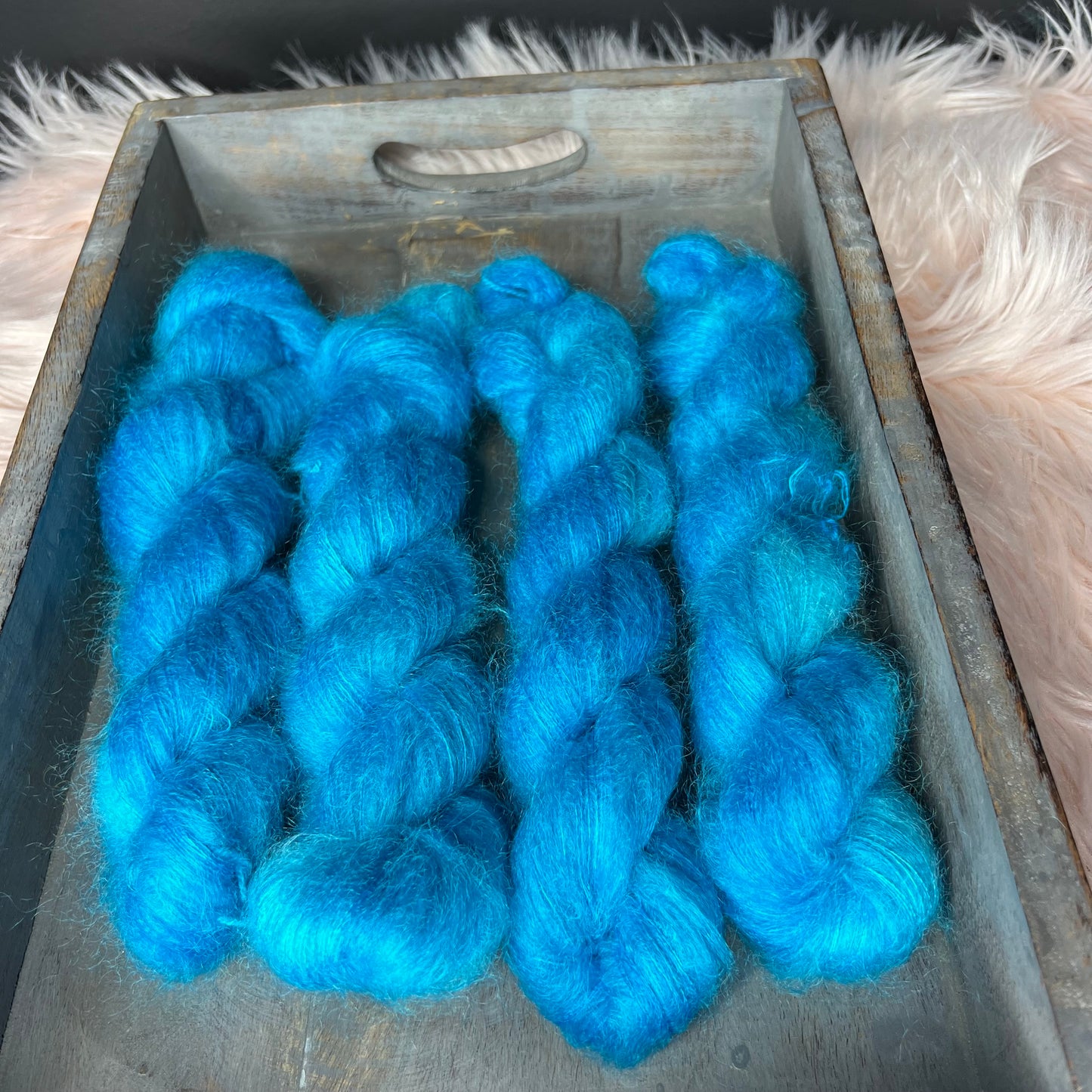 Abigail Mohair Lace - Tidal Luster