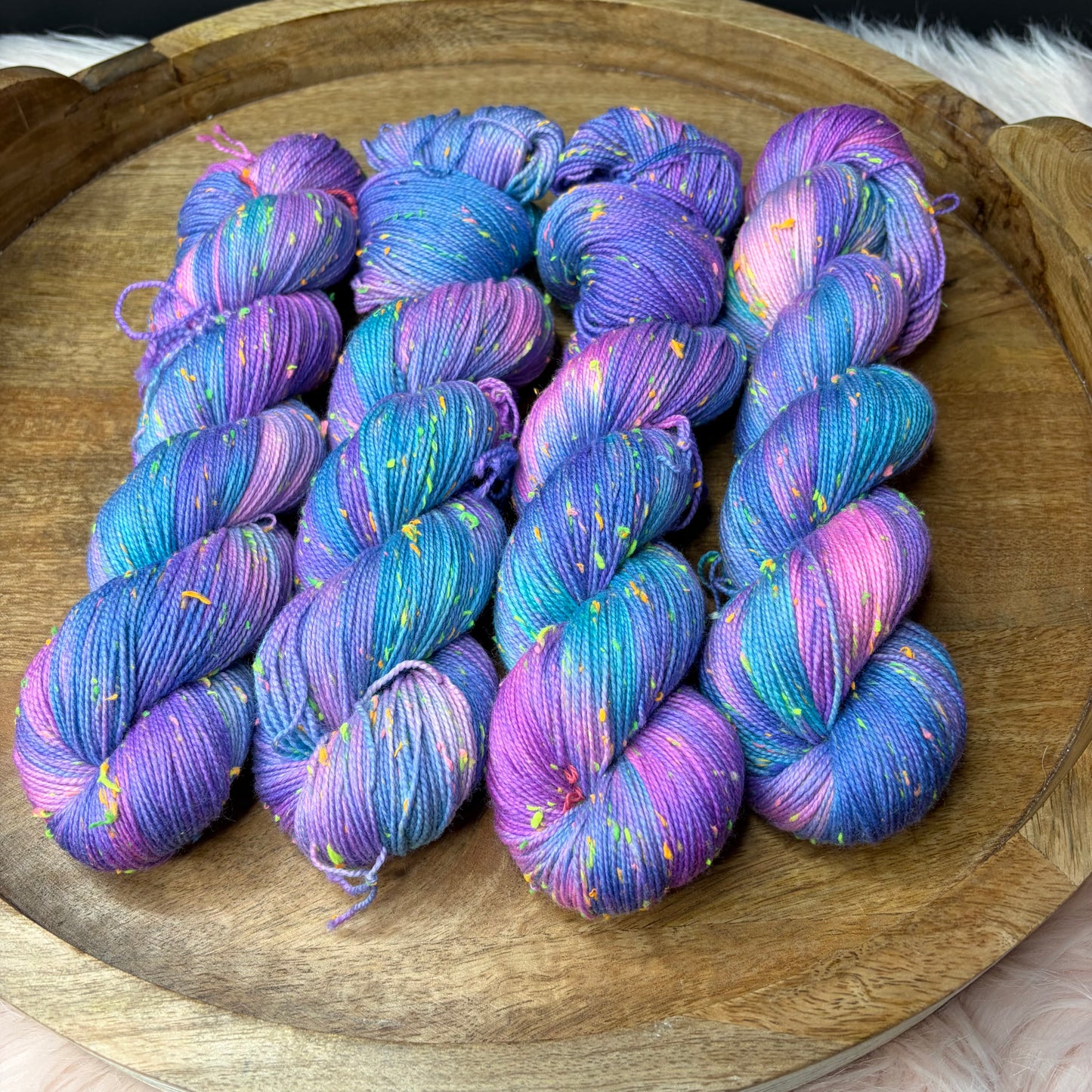 Betsy Neon Tweed Sock- Supernova Violet