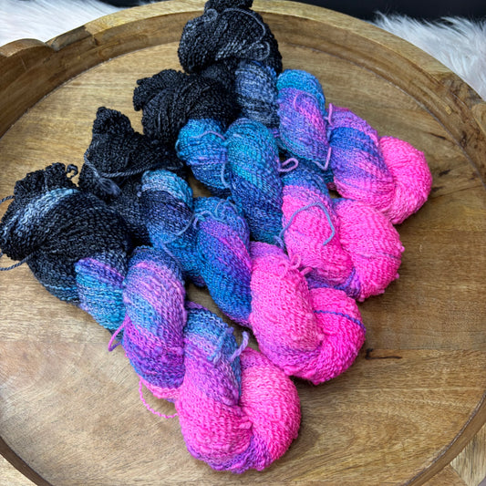 Vivienne Slub Fingering - Maine Northern Lights- Solar Activity