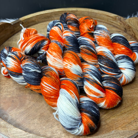 Trevor Morgan DK -Halloween Yarn-  Jack O Lantern