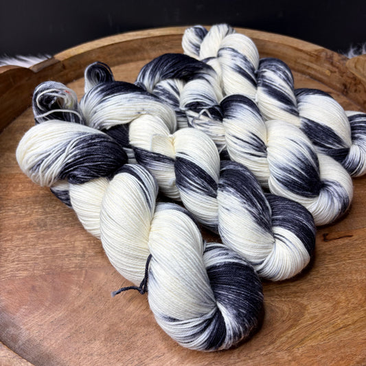 *NEW* Jimmy Sock- Halloween Yarn- Cruella De Ville