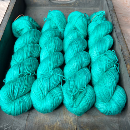 Elsa Sock- Turned Up Turquoise