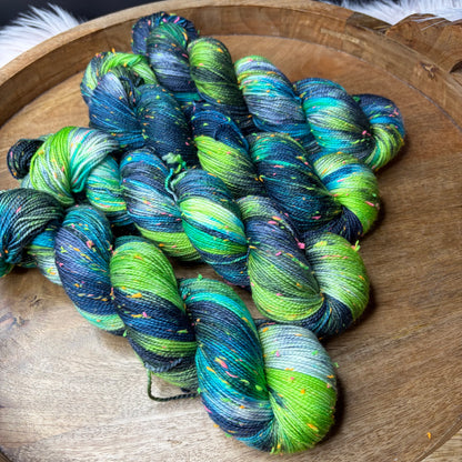 *New* Betsy Neon Tweed Sock- Peacock Sienna