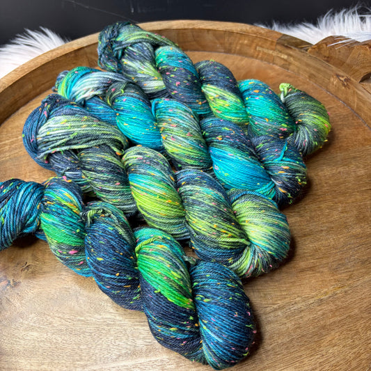 *New* Betsy Neon Tweed DK- Peacock Sienna