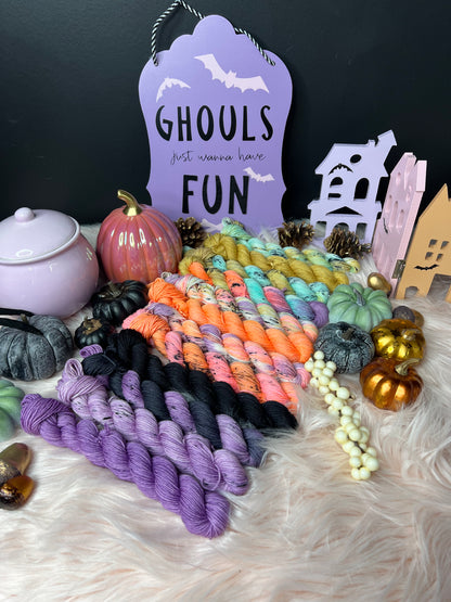 Ghouls Just Want to Have Fun Mini Skein Set Halloween mini skein set