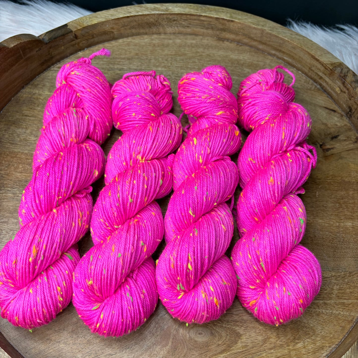 *New* Betsy Neon Tweed DK- Now That's What I Call Pink!