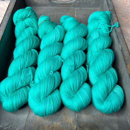 Elsa Sock- Turned Up Turquoise