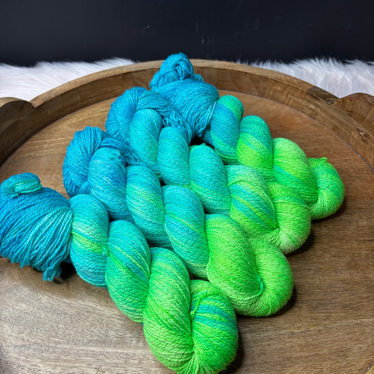 Pnina Sparkle Sock 2.0-  Electric Kelp
