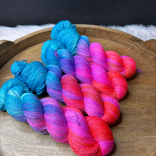 Pnina Sparkle Sock 2.0-  Coral Voltage