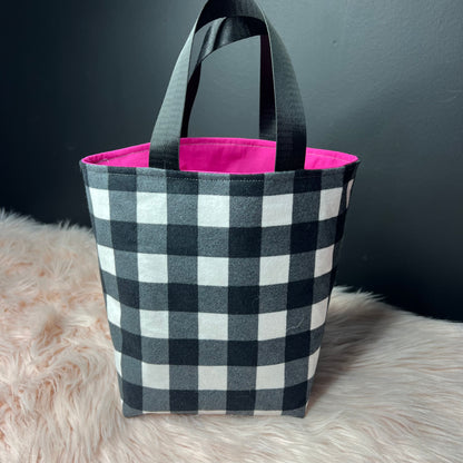 Flannel Project Bag with Handles